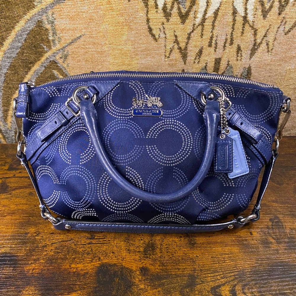 Coach Madison Dotted Op art Sophia Satchel